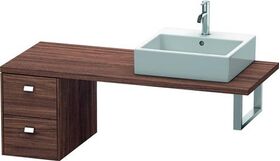 Duravit Konsolenunterschrank BRIOSO Griffe chr 442x320x550mm nussbaum dunkel