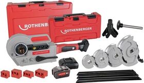 Akkurohrbiegegeräteset ROBEND® 4000 E 1/2-5/8-3/4-7/8-1 1/8 Zoll ROTHENBERGER