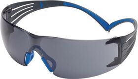 Schutzbrille SecureFit™-SF400 EN 166-1FT Bügel blau-grau,Scheibe grau PC 3M