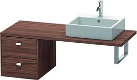 Duravit Konsolenunterschrank BRIOSO Griffe chr 442x420x550mm nussbaum dunkel