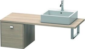 Duravit Konsolenunterschrank BRIOSO Griff chrom 442x420x550mm pine silver