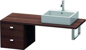 Duravit Konsolenunterschrank BRIOSO Griffe chr 442x420x550mm kastanie dunkel