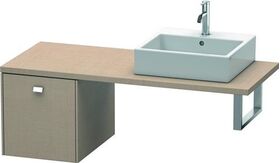 Duravit Konsolenunterschrank BRIOSO Griff chrom 442x420x550mm leinen