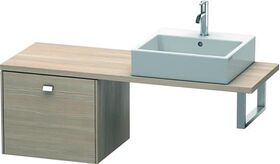 Duravit Konsolenunterschrank BRIOSO Griff chrom 442x520x480mm pine silver