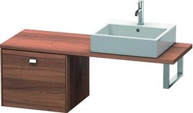 Duravit Konsolenunterschrank BRIOSO Griff chrom 442x520x480mm nussbaum natur