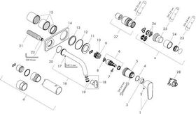 EH-WT-MI AXOR CITTERIO M DN 15 UP m Pl mit Auslauf 167mm chrom