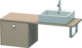 Duravit Konsolenunterschrank BRIOSO Griff chrom 442x520x480mm leinen