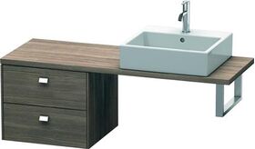 Duravit Konsolenunterschrank BRIOSO Griffe chrom 442x520x480mm pine terra