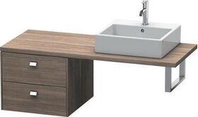 Duravit Konsolenunterschrank BRIOSO Griffe chrom 442x520x550mm weiß matt