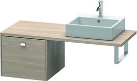 Duravit Konsolenunterschrank BRIOSO Griff chrom 442x520x550mm pine silver