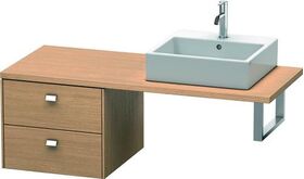 Duravit Konsolenunterschrank BRIOSO Griffe chr 442x520x550mm europ. eiche