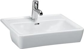 Laufen Halbeinbauwaschtisch LAUFEN PRO A 560x440mm 1 Hahnloch-Ausführung weiß