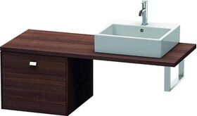 Duravit Konsolenunterschrank BRIOSO Gri chrom 442x520x550mm kastanie dunkel