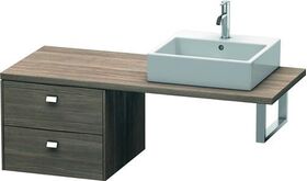 Duravit Konsolenunterschrank BRIOSO Griffe chrom 442x520x550mm pine terra