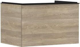 HG Waschtischunterschrank Xelu Q 780x485x550mm Ei natur Griff mattschwarz