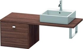 Duravit Konsolenunterschrank BRIOSO Gri chrom 442x520x550mm nussbaum dunkel