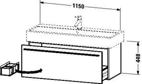 Duravit Waschtischunterbau X-LARGE 443x1150x448mm leinen