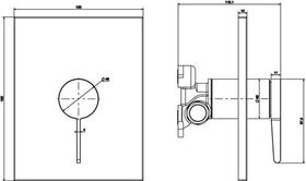 V&B Fertigmontageset CONUM EH-Brauseb 150x190x119mm bru nickel matt