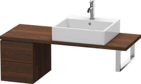 Duravit Konsolenunterschrank L-CUBE 400x320x477mm nussbaum gebürstet