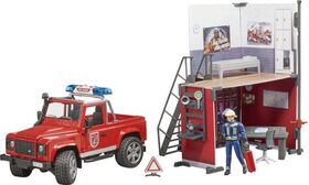 bworld Feuerwehrstation mit Land Rover