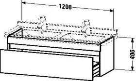 Duravit Waschtischunterbau DURASTYLE 470x1200x406mm pine terra
