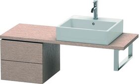 Duravit Konsolenunterschrank L-CUBE 400x420x477mm eiche kaschmir