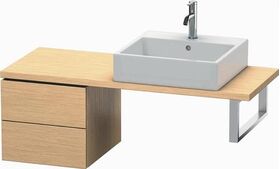 Duravit Konsolenunterschrank L-CUBE 400x420x477mm eiche gebürstet