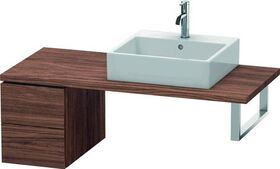 Duravit Konsolenunterschrank L-CUBE 400x320x547mm nussbaum dunkel