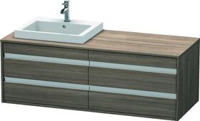 Duravit Waschtischunterbau KETHO 550x1400x496mm WT links pine terra