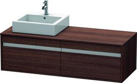 Duravit Waschtischunterbau KETHO 550x1400x426mm Be links kastanie dunkel