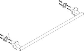 HG Badetuchhalter LOGIS UNIVERSAL 644mm, Wandmontage chrom