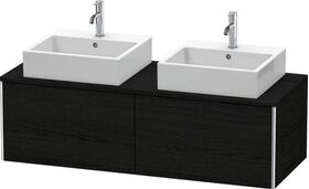 Duravit Waschtischunterbau XSQUARE 1400x400x548mm 2 Au we hgl ES Ah rechts