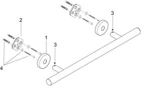 HG Badetuchhalter LOGIS Wandmontage chrom