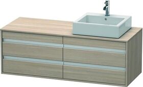 Duravit Waschtischunterbau KETHO 550x1400x496mm Becken rechts pine silver