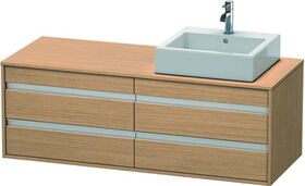 Duravit Waschtischunterbau KETHO 550x1400x496mm Be re europäische eiche