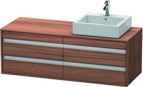 Duravit Waschtischunterbau KETHO 550x1400x496mm Be rechts nussbaum natur