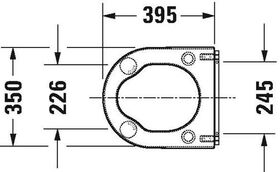 Duravit WC-Sitzring STARCK 3 VITAL ohne Absenkautomatik weiß