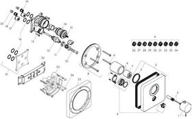 Thermostat SHOWERSELECT SOFT AXOR Highflow UP f 1 Verbr u 1 Ab bru nickel