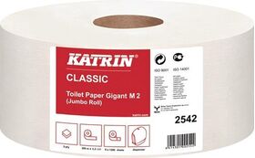 Toilettenpapier Katrin Classic Gigant M2 2-lagig 6 RL a 1200 Bl.=7200 Bl.KATRIN - VPE: 6