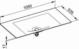 Keuco Varicor-WT EDITION 11 PLANNING o HL-Boh 1050x17x535mm arktis sdm