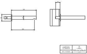 V&B Wannenauslauf LOOP & FRIENDS 60x60x225mm, rund matt black