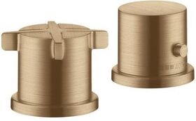 2-Loch Wannenrandarmatur AXOR CITTERIO E DN 15, mit Thermostat brushed bronze