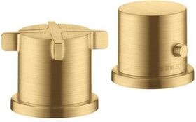 2-Loch Wannenrandarmatur AXOR CITTERIO E DN 15, mit Thermostat brushed gold opti