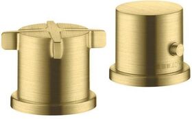 2-Loch Wannenrandarmatur AXOR CITTERIO E DN 15, mit Thermostat brushed brass