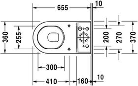 Duravit Stand-WC-Kombination STARCK 3 ti. 360x655mm Ab se Ab wa weiß WG