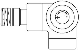 OV Thermostatventil Baureihe E WEck rechts DN 15 1/2Zoll PN 10 anthrazit