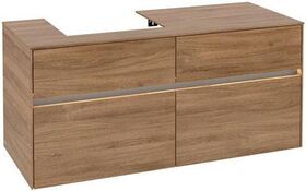 V&B Waschtischunterschrank COLLARO 120x54,8x50cm WT li m LED-B. Kansas Oak