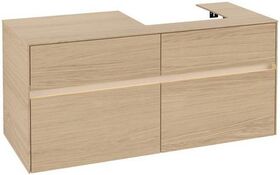 V&B Waschtischunterschrank COLLARO 120x54,8x50cm WT re m LED-B. Nordic Oak