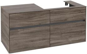 V&B Waschtischunterschrank COLLARO 120x54,8x50cm WT re Stone Oak