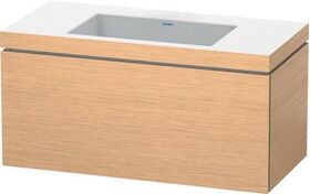 Duravit Waschtischunterbau L-CUBE m WT Vero Air 500x1000x480mm o HL Ei geb